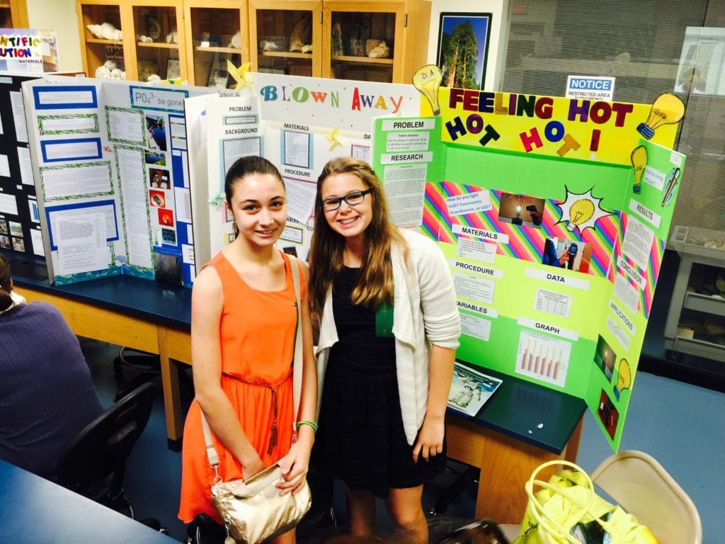 Amigas 'Sophie & Sophia' were selected to compete in the 2015 Miami-Dade County Science Fair