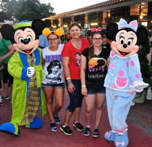 Mickey & Minnie were still in their PJs when we saw them at 6 AM to kick off the Coolest Summer Ever 2015!