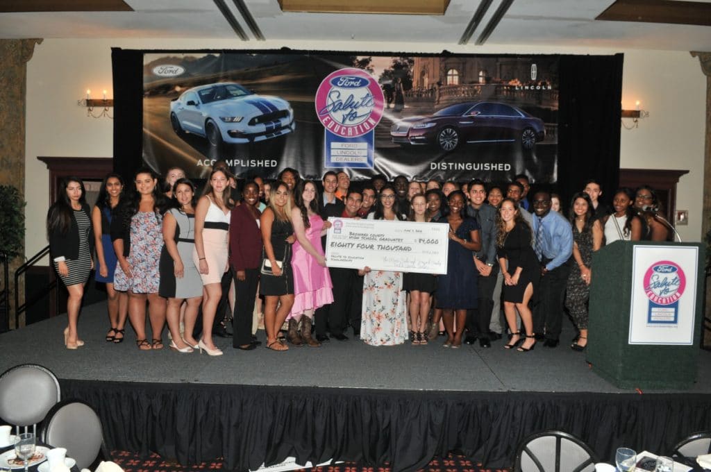 Broward County Students Winner Group at the "Salute to Education" event