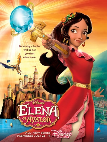 ELENA OF AVALOR - "Elena of Avalor" is an animated series that follows the story of Elena, a brave and adventurous teenager who saves her kingdom from an evil sorceress and must now learn to rule as crown princess until she is old enough to be queen. The series premieres this summer on Disney Channel. (Disney Channel)