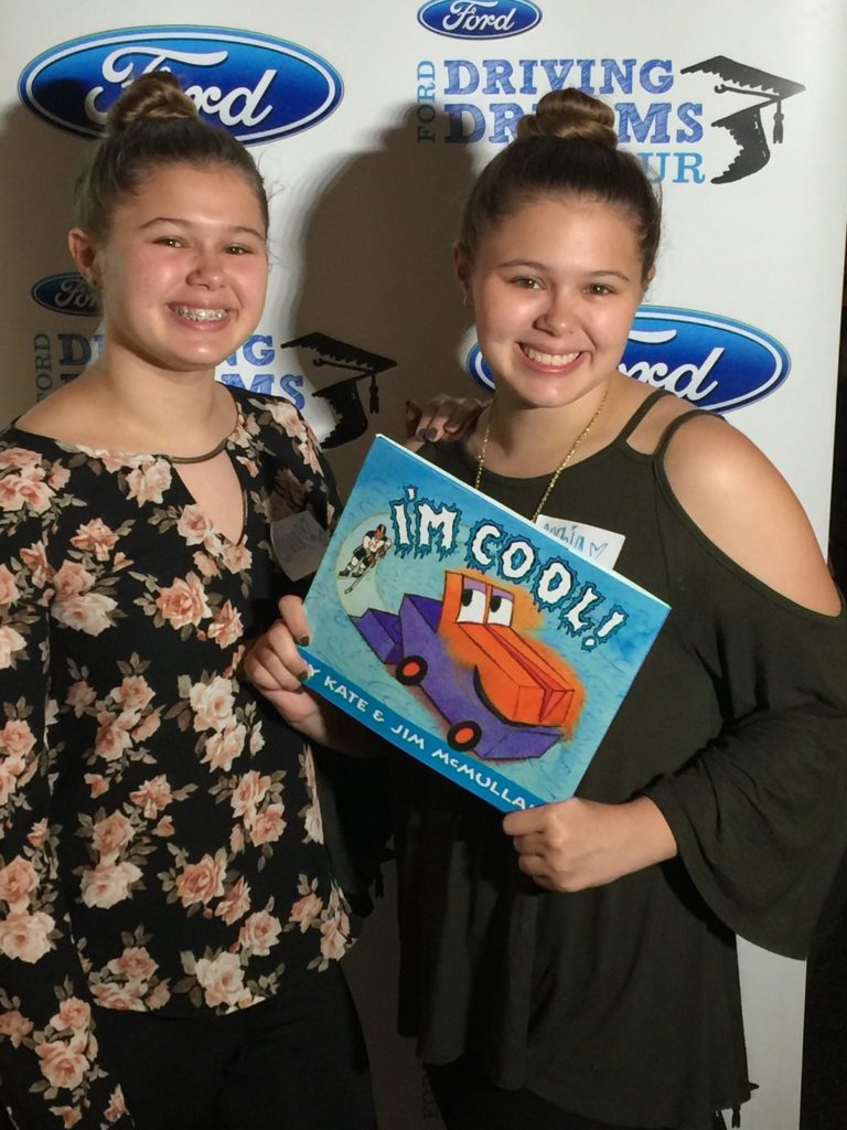 The Sophlivia Twins as Ford Readers at the Ford Driving Dreams Reading Party in Miami