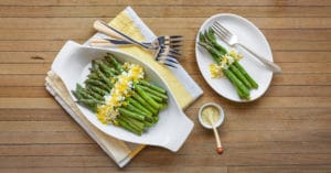 ROASTED ASPARAGUS WITH MIMOSA